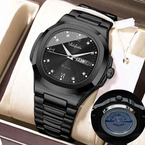 Aili Feida Hollow Nautilus Quartz Watch for Men with Butterfly Clasp – Dropshipping & Wholesale via Live Stream