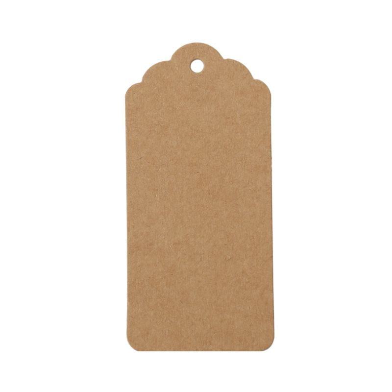 Etiquetas Colgantes de Papel Kraft en Blanco 4.5x9 cm para Ropa