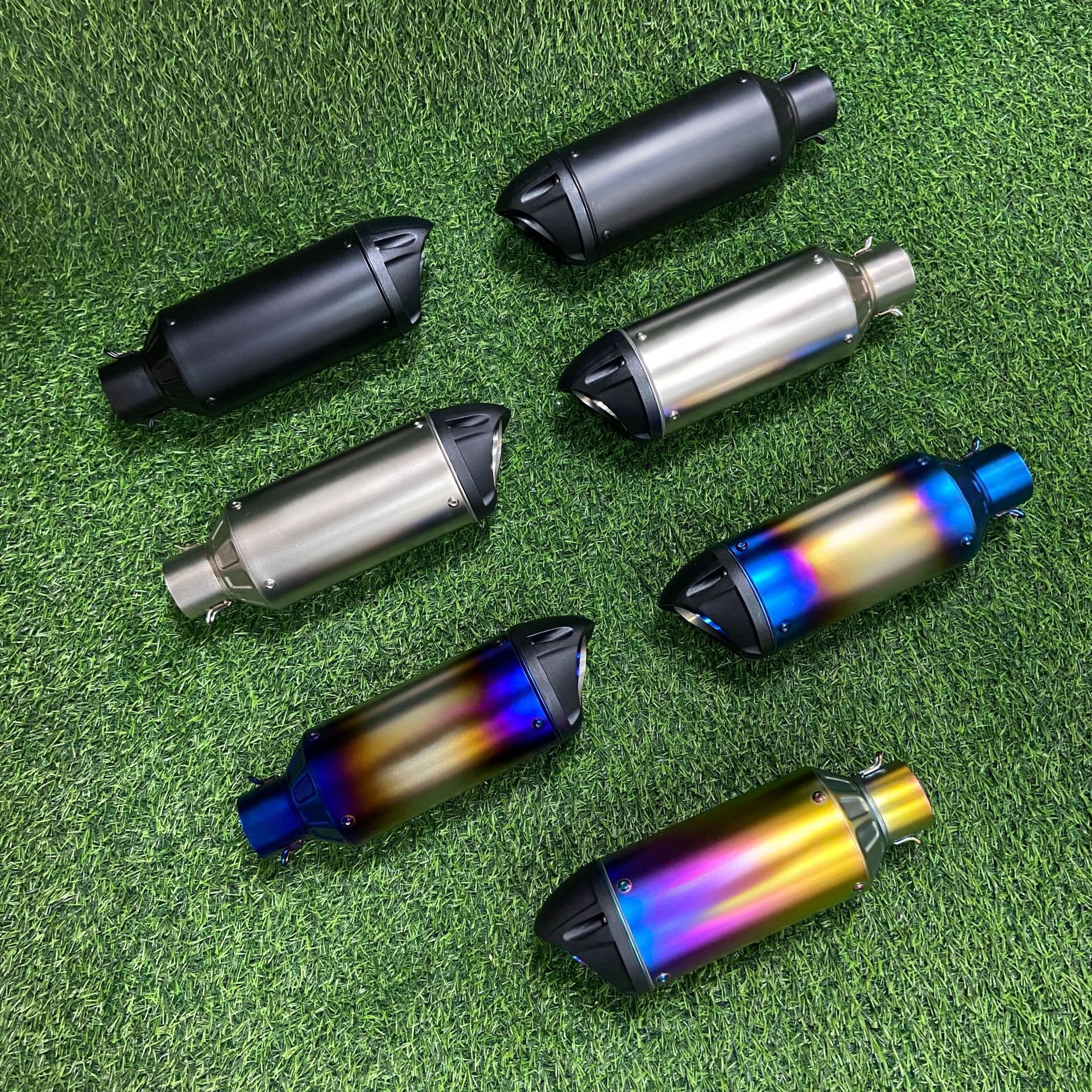 Motorcycle Exhaust Pipe Sc Duckbill Tail Section 675Sr Cbr400 Rc390 Imitation Street Running Horizon Universal