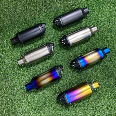 Motorcycle Exhaust Pipe Sc Duckbill Tail Section 675Sr Cbr400 Rc390 Imitation Street Running Horizon Universal