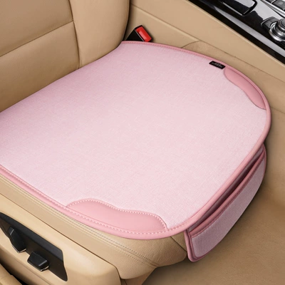 Seat cushion, seat cover: rear seat cushion, three-piece set - leather-style-pink-single-piece