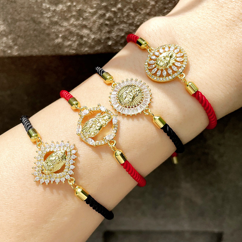 retro religious totem copper bracelet wholesale