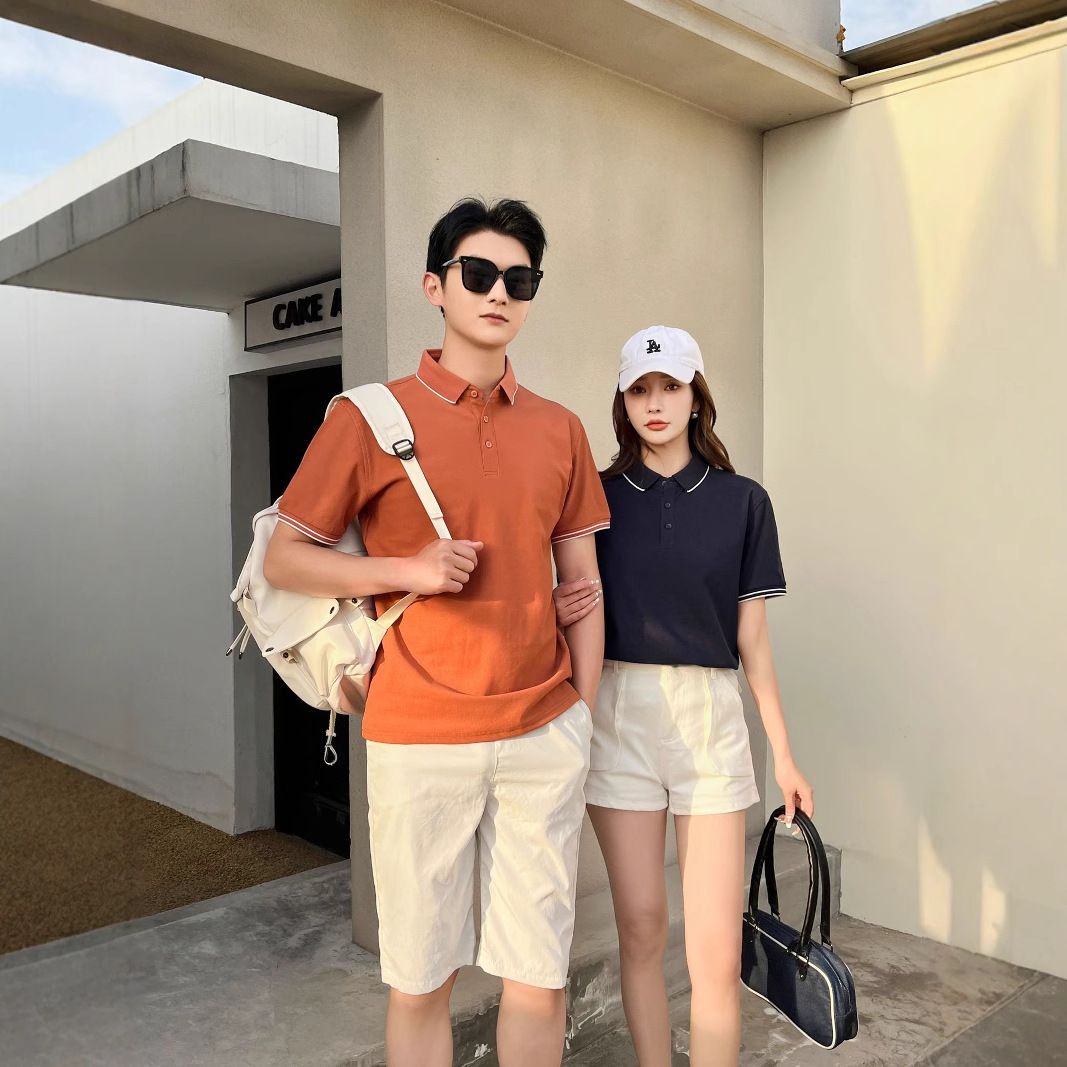 Camiseta Polo de Manga Corta con Cuello Bicolor y Efecto Refrigerante de Seda de Hielo DuPont Sorona, Nuevo Estilo Verano 2026