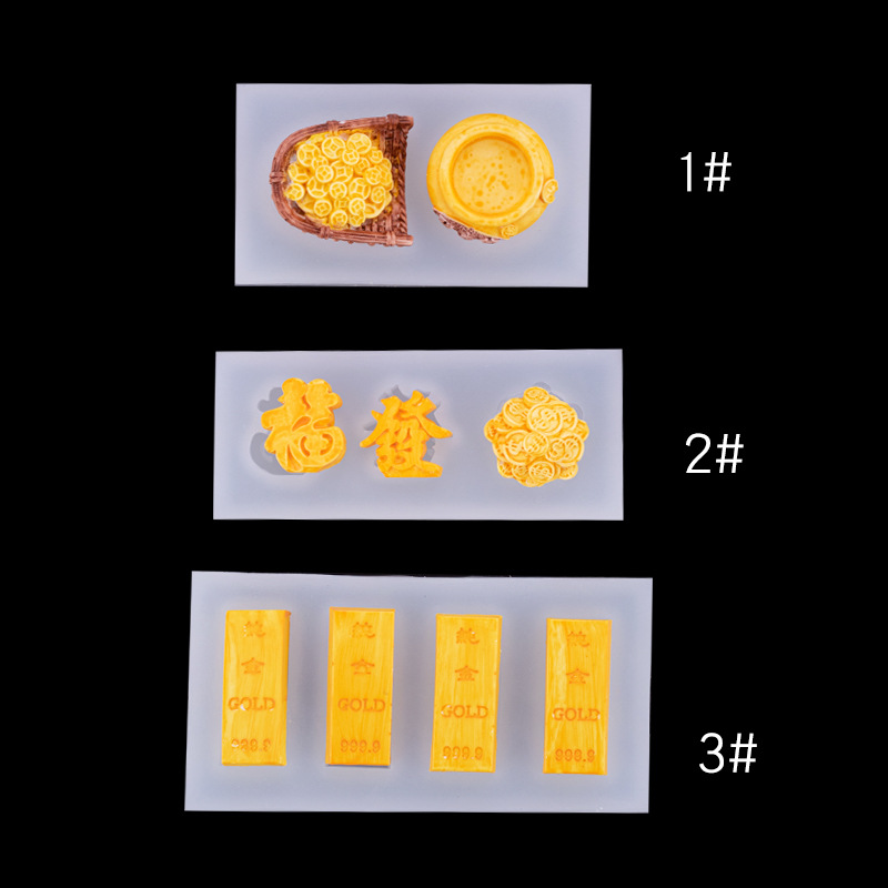 Cornucopia barra de oro cobre del molde silicona decoración la torta Fondant accesorios chocolate