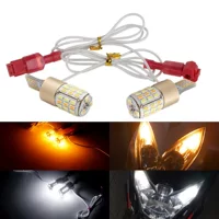 Индикатор ширины мотоцикла T10 двухцветный указатель поворота T15 3014 54smd W5W задний фонарь