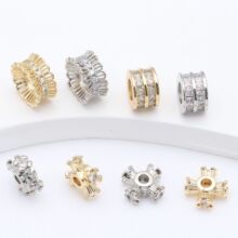 14K����ɫ΢��ʯ ����Ȧ���� diy�Ʒ�����朴����Ƭ����