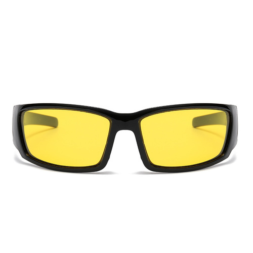 Amazon Cross-border Night Anti-glare Yellow Film Light Amplifying Night Driving Polarized Night Vision Glasses for Drivers Sunglasses