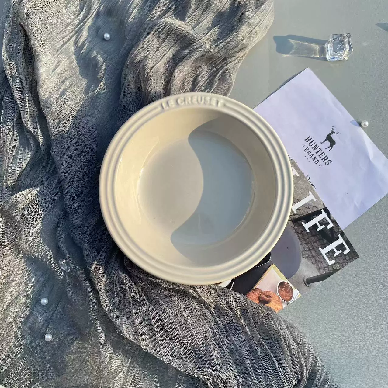 Керамическая посуда Le Creuset Cool Ceramics 15см сетевая тарелка-поднос глубокая круглая, подарочная коробка, вариации цвета