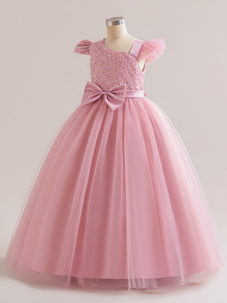 Nuevo vestido de niña vestido de princesa vestido de verano vestido sin mangas vestido de malla vestido de tope