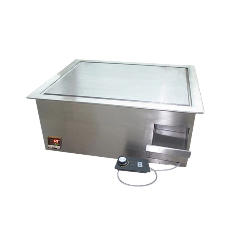 Commercial embedded teppanyaki equipment iron plate Japanese electric heating gas electromagnetic large grill stove hotel restaurant manufacturers