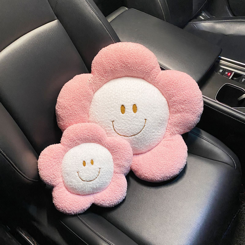 Car seat waist support, cute cartoon backrest cushion, driver's seat lumbar support