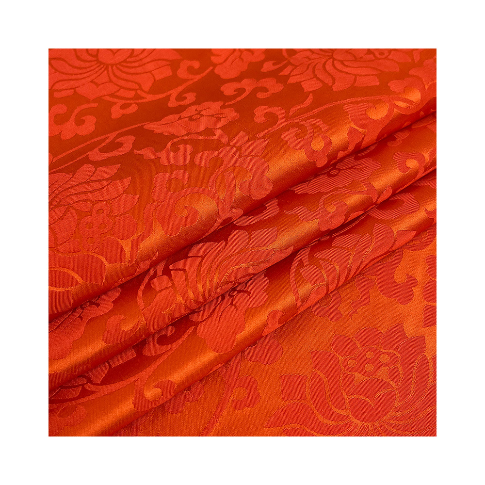 Jacquard de seda 2024 nuevos productos 16mm 114cm cheongsam pijamas accesorios para el cabello ropa interior ropa de cama manga