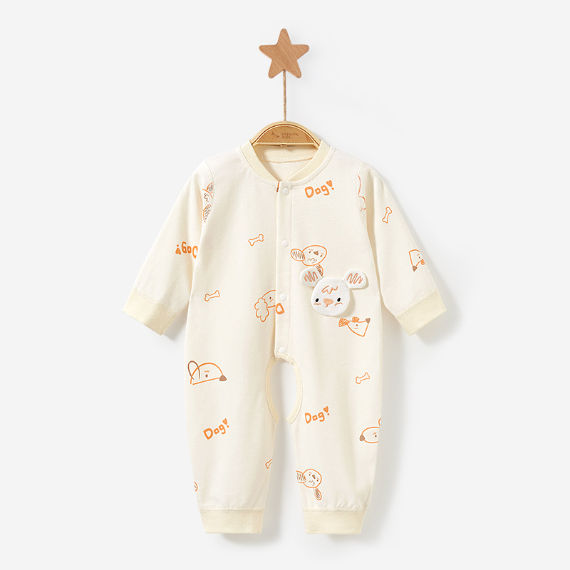 Mono para bebé de primavera y otoño, recién nacido, algodón puro, fino, con entrepierna abierta, traje de otoño, mono unisex para bebé, ropa para gatear, ropa para bebé