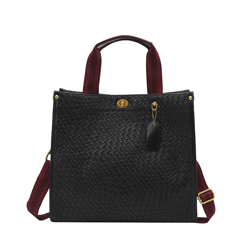 Bolsa de mano de tejido de alta calidad para mujeres 2025 nueva moda transfronteriza de gran capacidad de transporte de hombro mochila