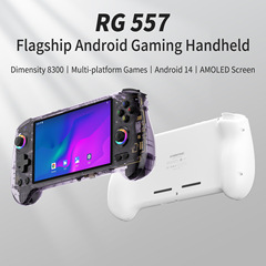 ANBERNIC外部モデルRG557 android 14携帯機大画面コンデンサーレバーレトロ懐古モデル旧式串流連