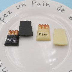 布袋麵包微縮麵包diy手機殼材料 收納盒貼片仿真食玩樹脂飾品配件