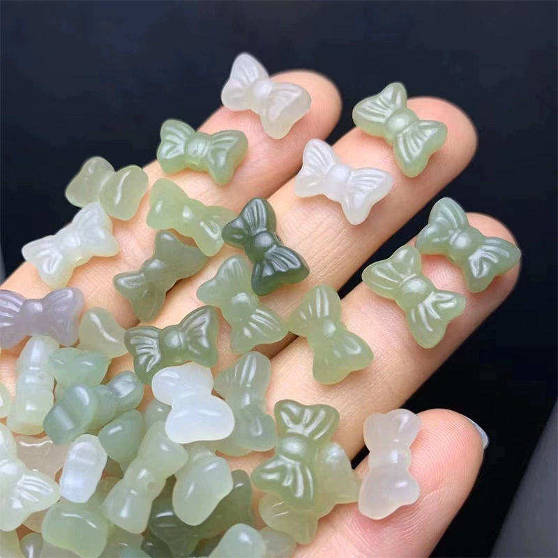 Еще неограниченный натуральный нефрит Hetian Цинхай материал новые аксессуары для лука DIY маленький скользящий браслет с каплями Аксессуары для ожерелья