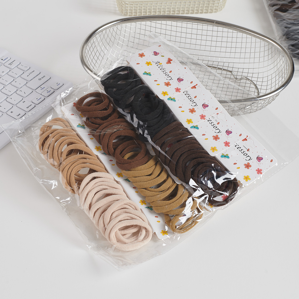 Ligas para Cabello Tipo Toalla de 72 Piezas de Tela con Alta Elasticidad Sin Costuras image 20