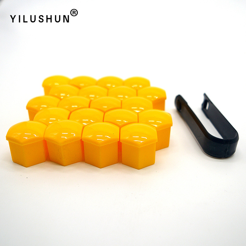 17mm 19mm 21mm universal del neumático de coche tapón rosca cubo decorativo plástico tuerca cubierta protectora