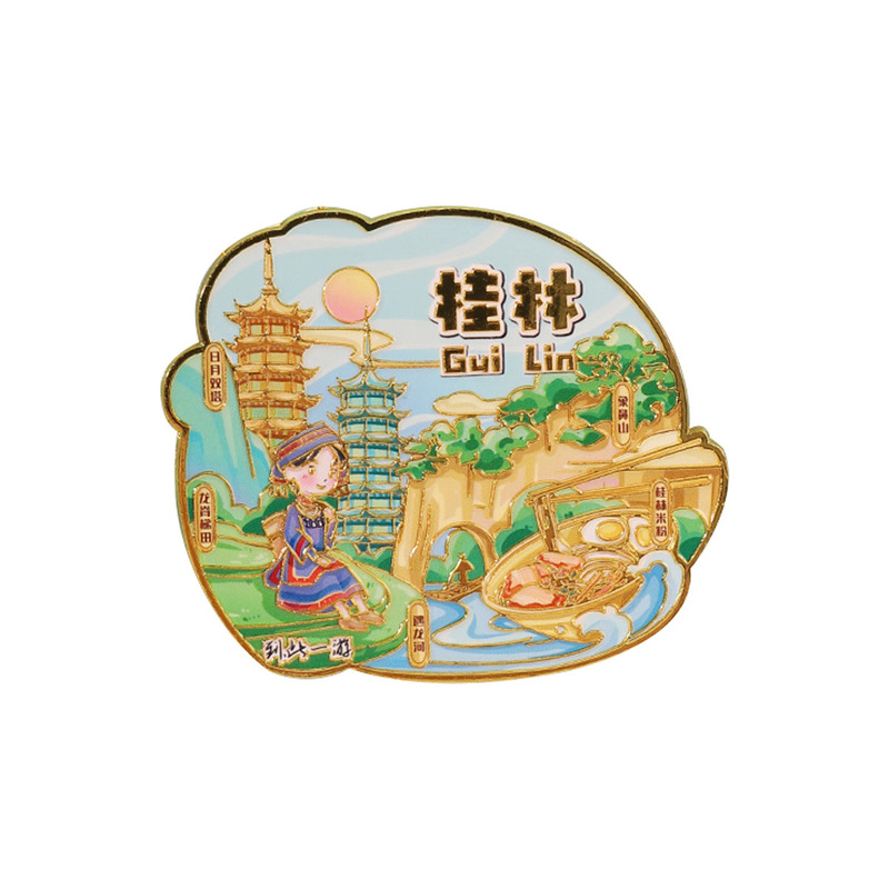 广西文创冰箱贴 金属冰箱贴3D立体特色创意冰箱装饰贴冰箱贴现货|undefined