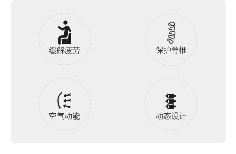Car Air Lumbar Seat Cushion Seat Lumbar Backrest Lumbar Cushion Waist Protection Car Lumbar Pillow Pillow Backrest Cushion New