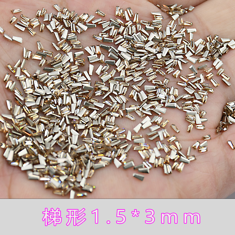 5A 샴페인 지르콘 사다리꼴 1.5*3mm--5*