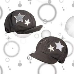 春夏の薄いタイプのy 2kギャルの星のピンの要素のベレーの帽子は顔の小さいサイズの雲の画家の帽子の八角の帽子を現します。