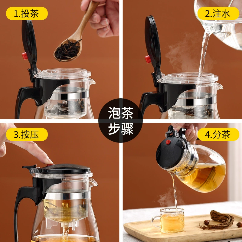 Teapot, glass tea cup, cigarette holder for home use, tea set