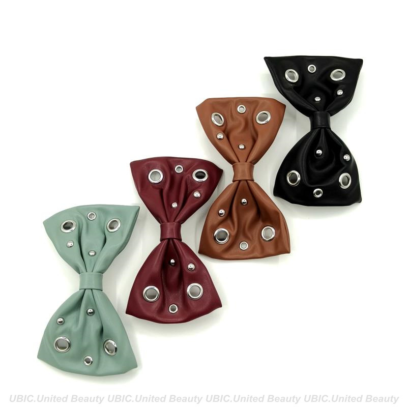 BA250801-PU皮14.5x8.5cm朋克混搭钉扣蝴蝶