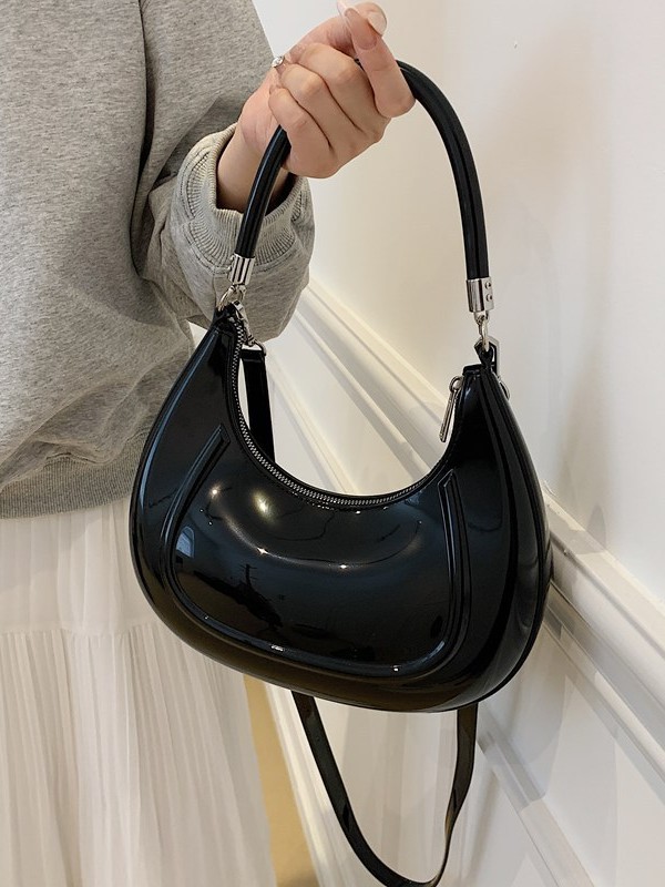 Bolso de luna nueva portátil de alta calidad bolso de mujer 2025 transfronterizo sudeste asiático nuevo estilo color gelatina bolso de mensajero de lujo ligero