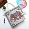 Fashionable trend double-sided ethnic shoulder bag one shoulder, internet celebrity, ethnic style, with embroidery, cotton and linen