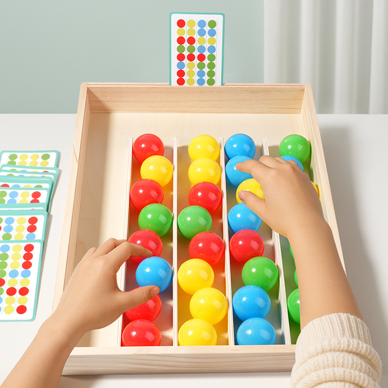 Juguetes para niños de 3 - 6 años explorar juegos de pensamiento de madera gráficos estereoscópicos ayudas didácticas juguetes cognitivos de color al por mayor