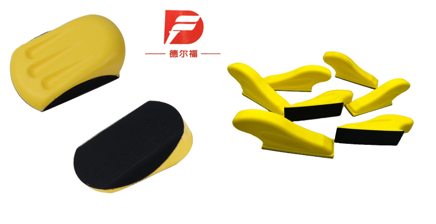 Polishing Pad Pu Foam Self-Adhesive Flocking Sanding Pad for Woodworking, Paint, Wall Hand Sanding, and Car Application in Various Scenarios