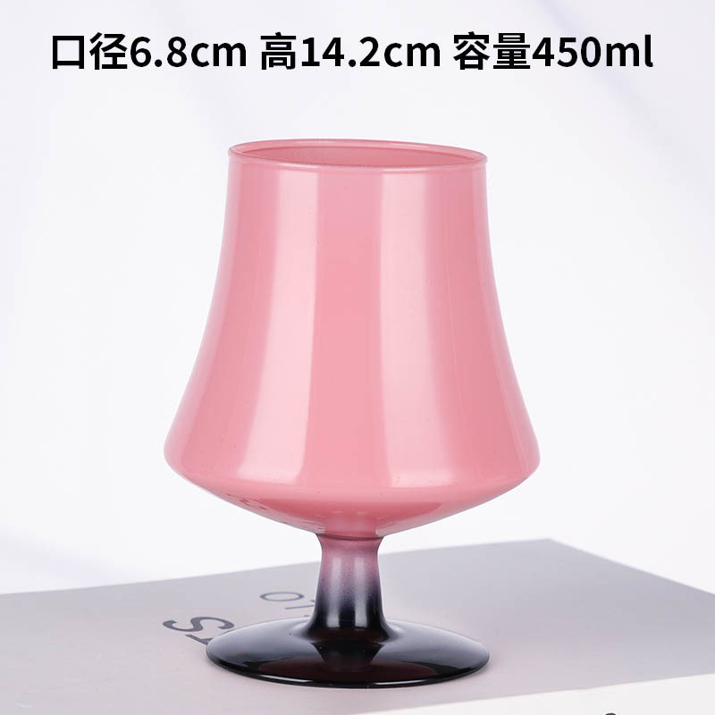 Sunset Cup ceremonial de alto aspecto ins mid-Ancient en forma de lámpara de vidrio de cóctel de vidrio copa de champán