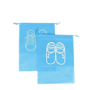 Customized Non-Woven Waterproof Coated Dustproof Shoe Storage Bag Drawstring Hand-Carrying Digitally Printed Cross-Body Bag