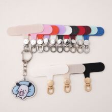 6x4.5cm耐磨牛津布手机挂绳垫片360°旋转 手工diy钥匙扣饰品配件