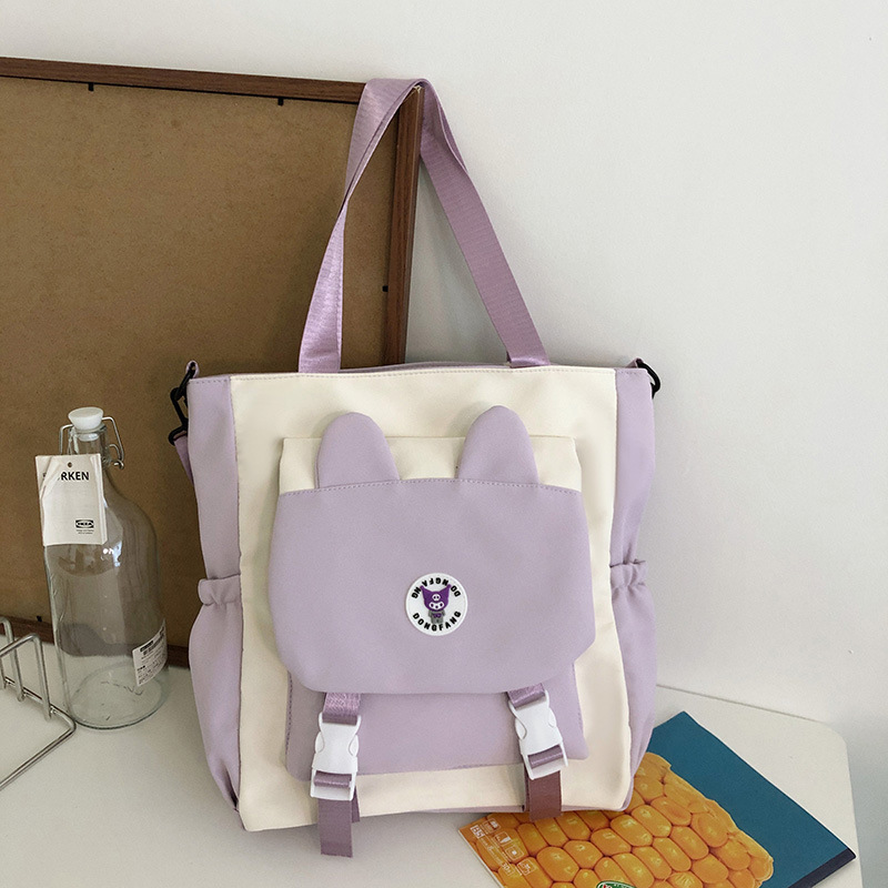 새로운 스타일 간단한 대용량 어깨 가방 부드러운 소녀 여성 핸드백 학생 교사 클래스 SCHOOLBAG 통근 토트 백
