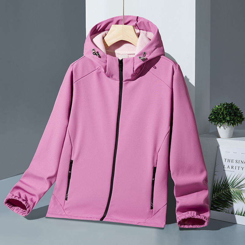 2025 primavera y otoño al aire libre abrigo de asalto grueso abrigo con capuchón abrigo a prueba de viento impermeable traje de montaña pareja el mismo