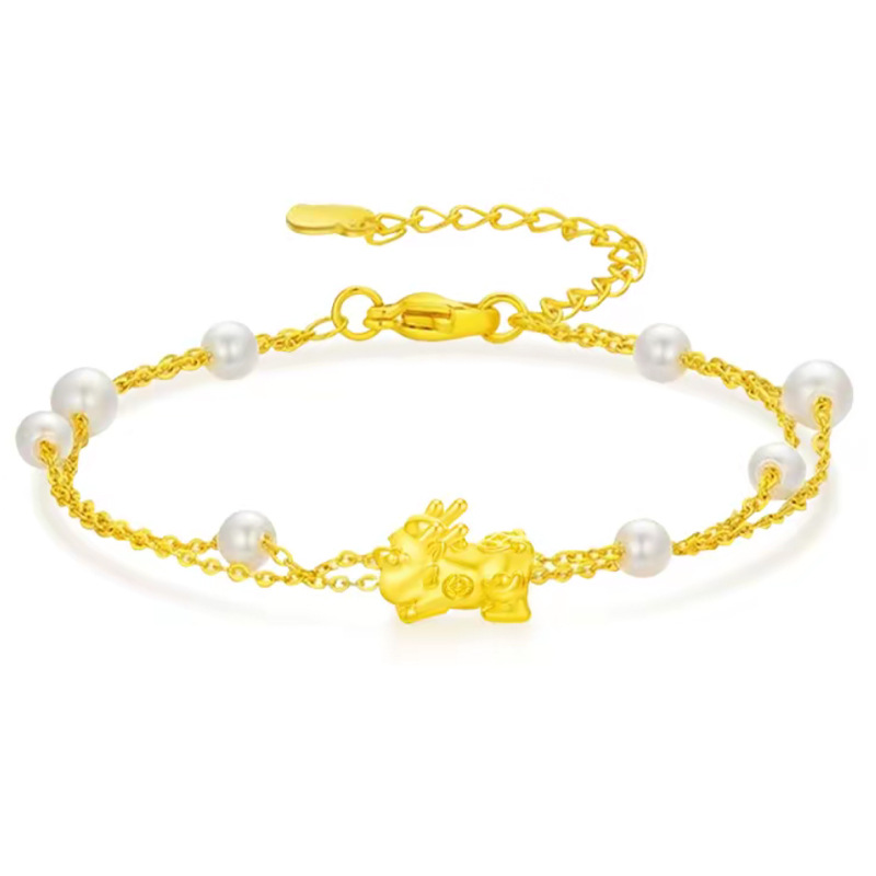 금픽시우 아기진주팔찌 (약 0.3g)