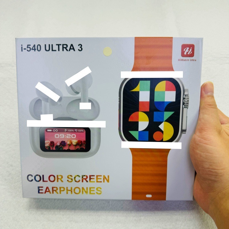i-540ultra3 reloj inteligente Bluetooth + 5 generación de auriculares Bluetooth de pantalla a color con 4 correa