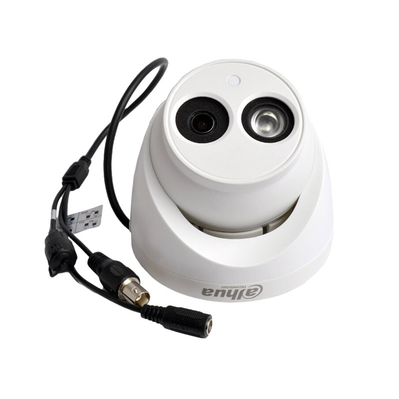 大华HDCVI同轴摄像机DH-HAC-HDW1200EQ半球监控摄像头红外1080P