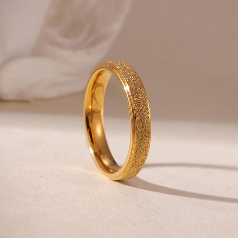 Stainless Steel Diamond Ring With Ceramic Inlay Designer Ring_voghion.com