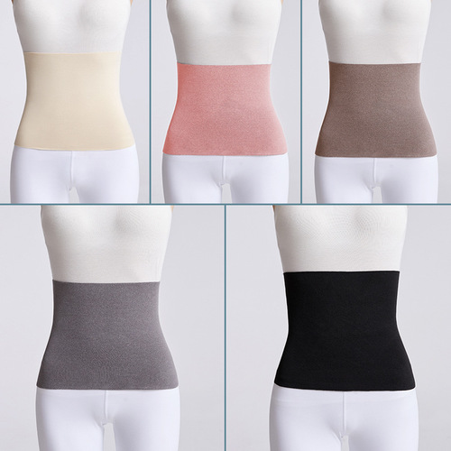 Summer Double-Sided Fleece Warm Belt, Thin Design for Men and Women, Stomach Protection, Abdominal Support, Postpartum Belly Wrap, Cold Prevention, Warming Belly Band