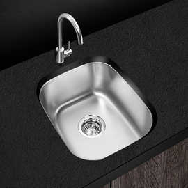Kitchen304水槽不鏽鋼槽不锈钢洗手盆洗菜池 单池洗手池