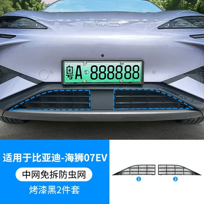 Suitable for sea lion 07ev Automobile anti-insect net - 24-models-of-byd-sea-lion-07ev-version-insect-proof-net-glossy-black