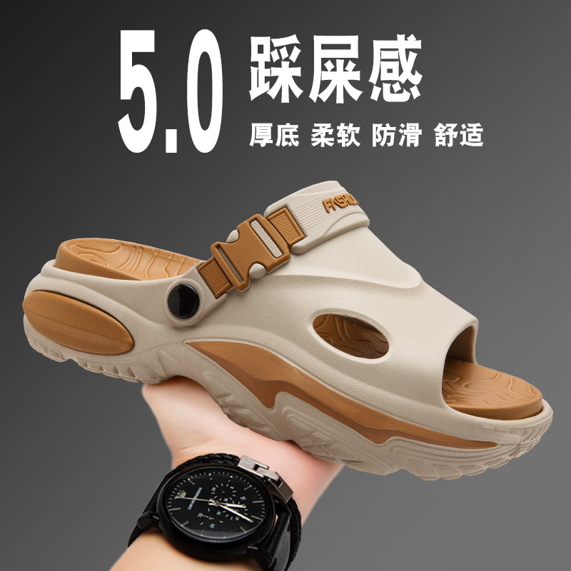 Sandalias ropa de verano para hombres, zapatillas deportivas y de ocio, sandalias de playa de doble uso para conducción al aire libre para hombres