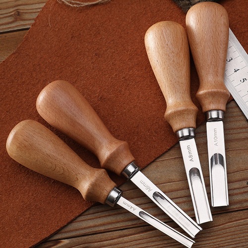 New French leather tool cowhide edger handmade DIY leather leather art leather goods wide mouth edge shovel trimming knife