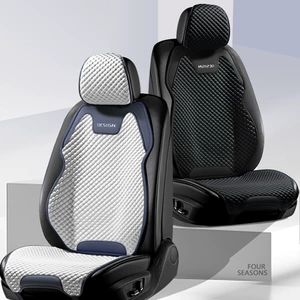 2024 New Model Ice Bean Four-Season No-Tie Saddle Pad Car Seat Cushion Universal Seat Cover Rear Seat Cushion for the Entire Vehicle