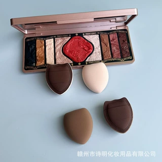 咖色RUBYCELL奶皮加厚迷你拇指棉花糖干湿两用气垫粉底液专用粉扑