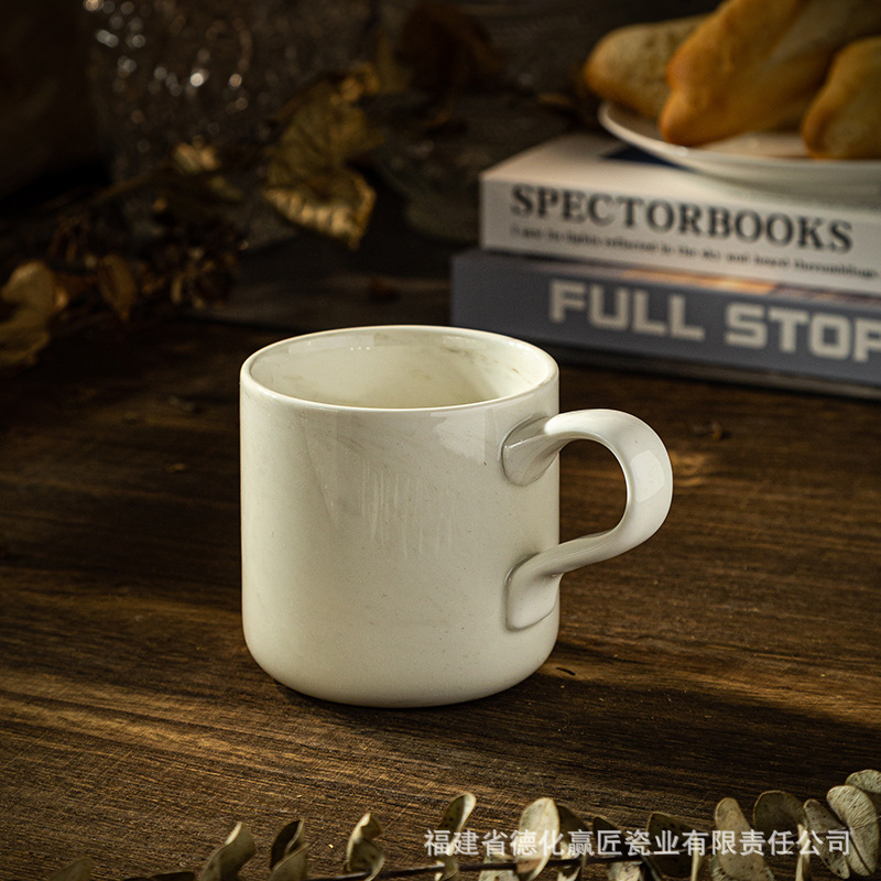 Tazas de cerámica de mármol transfronterizas europeas de marmol de pareja tazas de agua domésticas tazas de café para hombres y mujeres